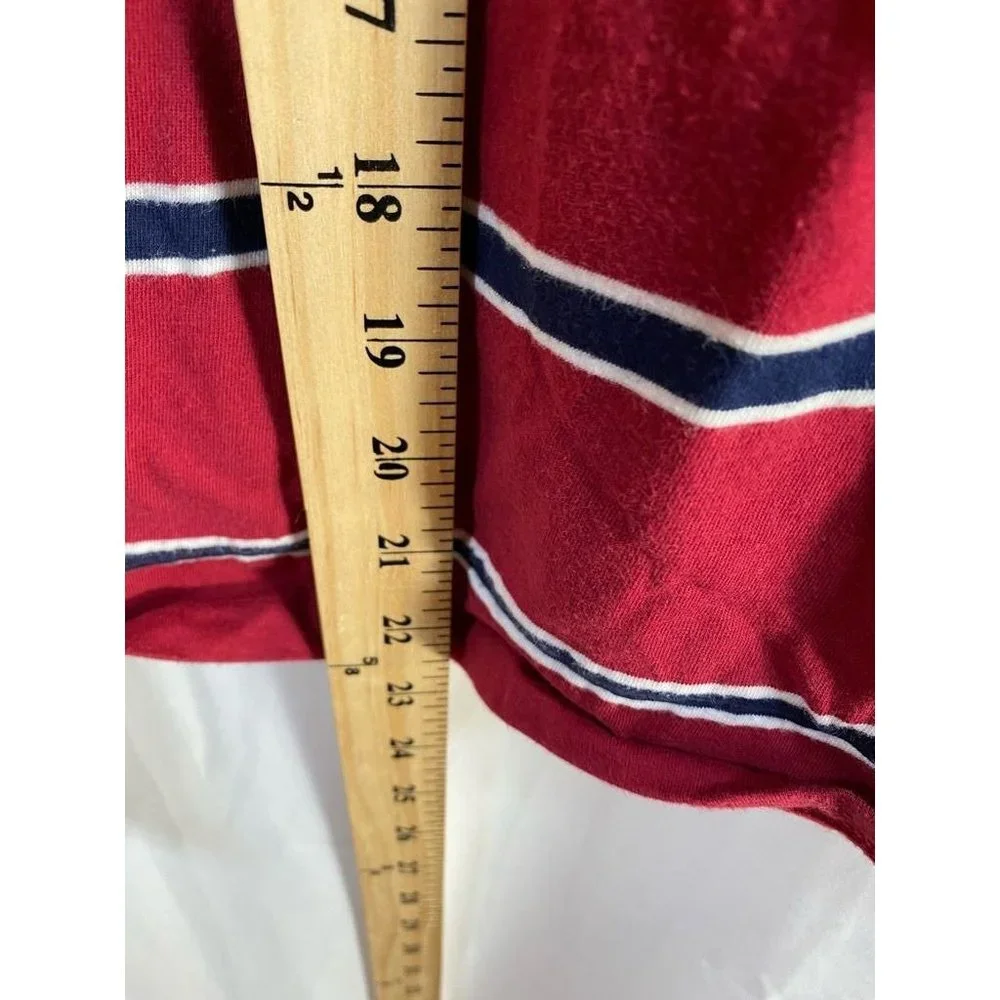 Old‎ Navy Sweater Boys Small Red Blue Striped Long Sleeve Drawstring Hoodie Kids